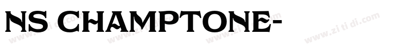 NS CHAMPTONE字体转换